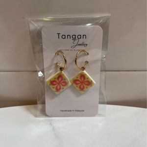 Tangan Jewellery Peranakan Tile Hoop