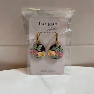 Tangan Jewellery Hello Camellia Hoops