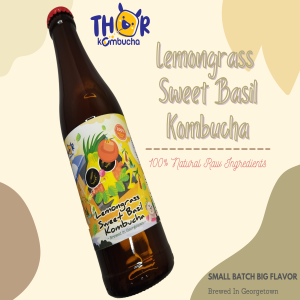 Lemongrass Sweet Basil Kombucha