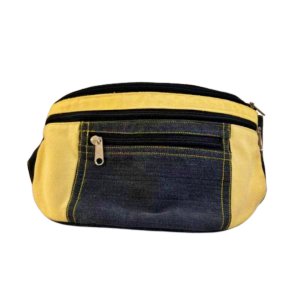 Grandma Khor Black Denim Waist Bag